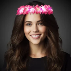 Online Windy City Novelties LED Pink Flowers Halo Headband
