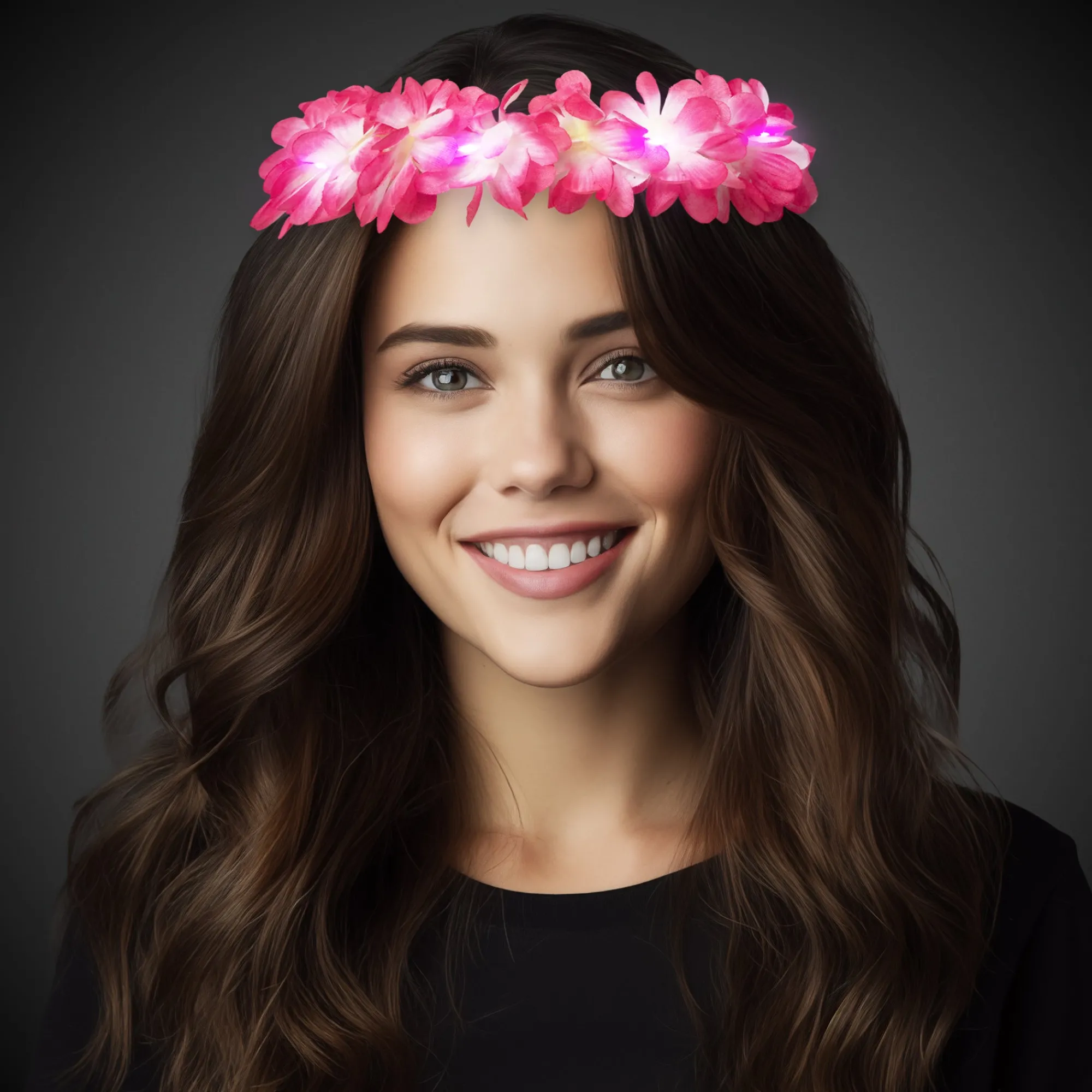 Online Windy City Novelties LED Pink Flowers Halo Headband