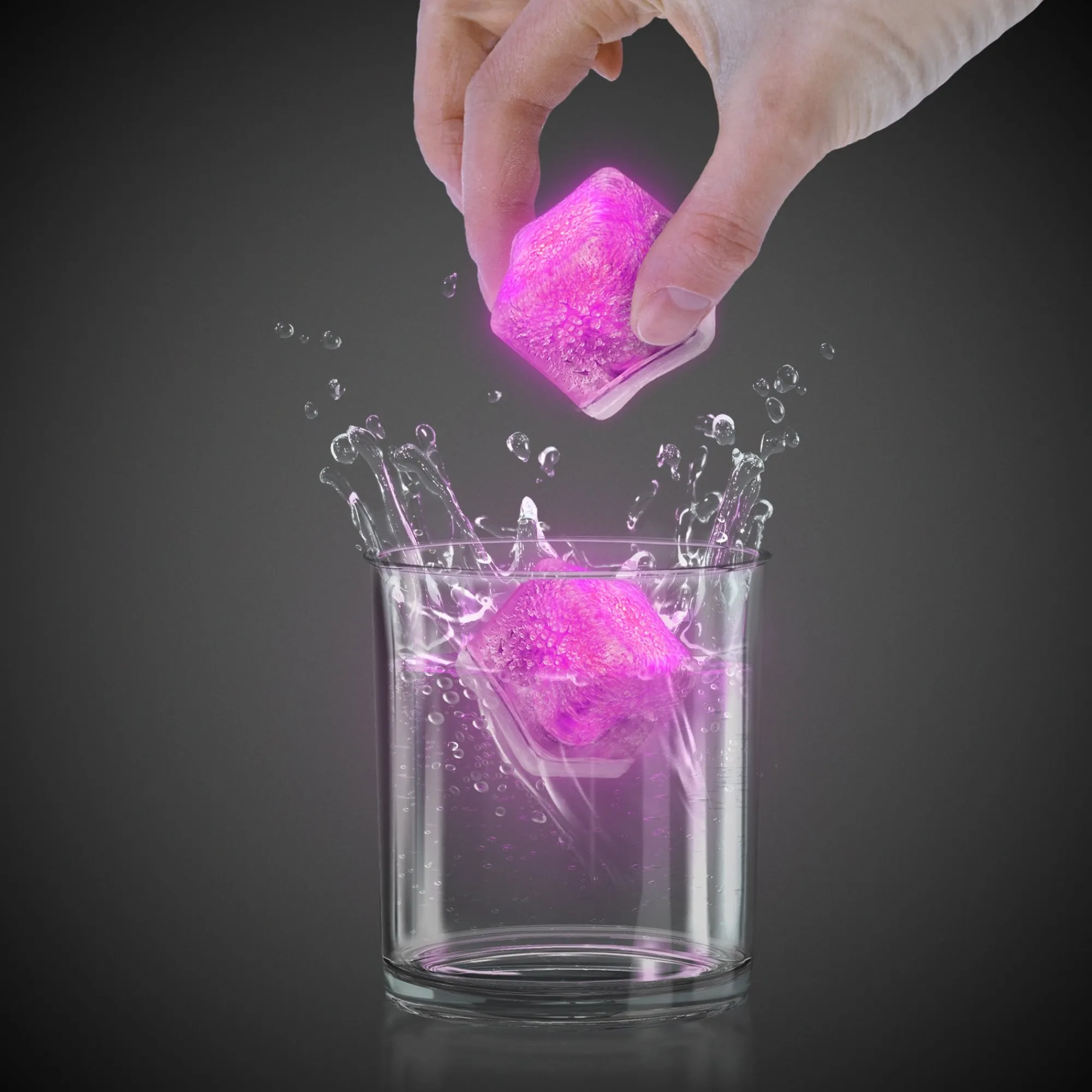 Clearance Windy City Novelties LED Ice Cubes Pink