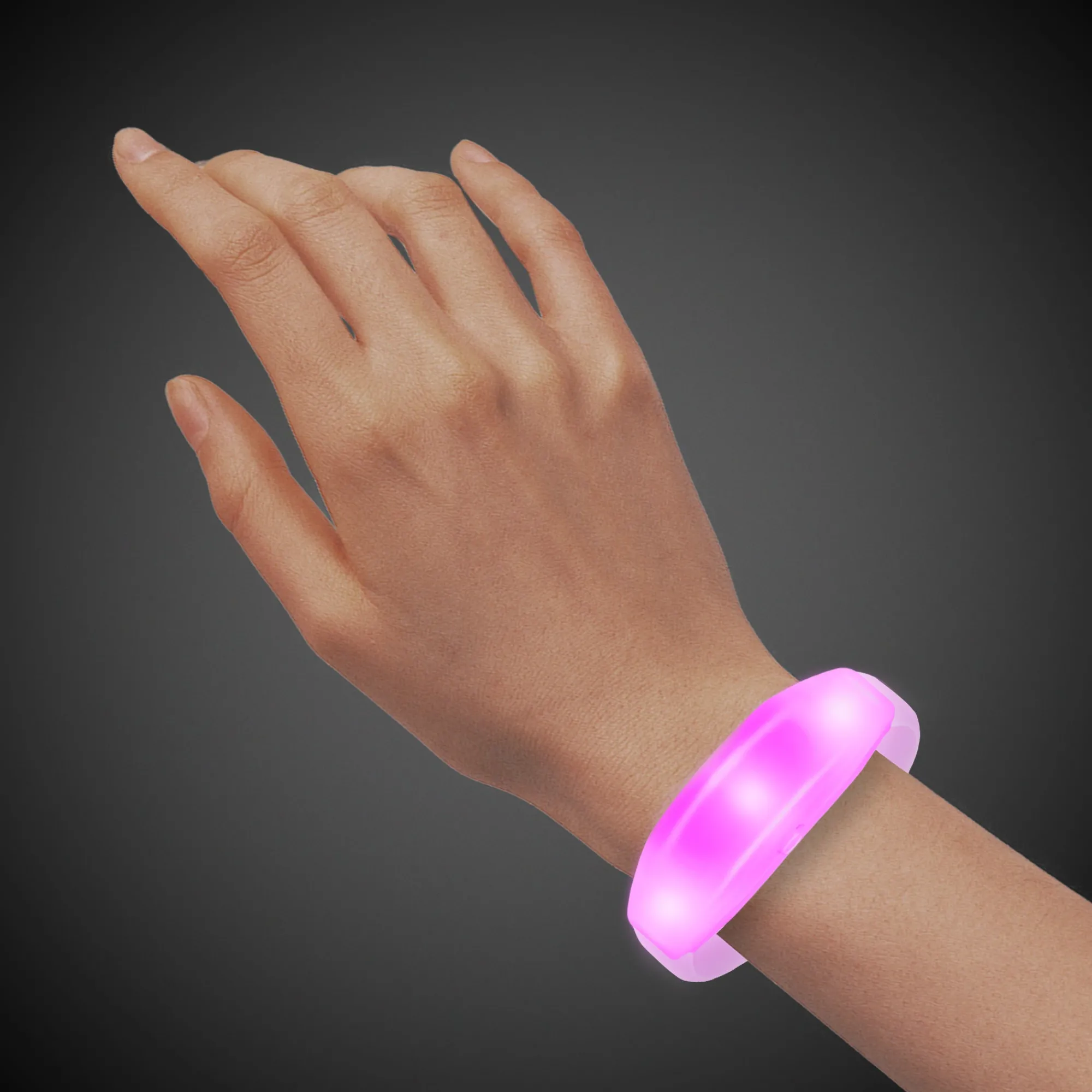 Clearance Windy City Novelties LED Stretchy Bangle Bracelet Pink