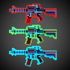 Windy City Novelties LED Pixel Machine Guns with Sound