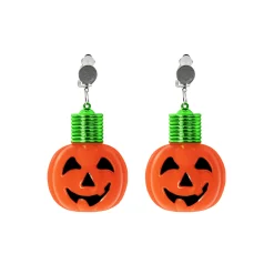 Clearance Windy City Novelties LED Pumpkin Clip-On Earrings