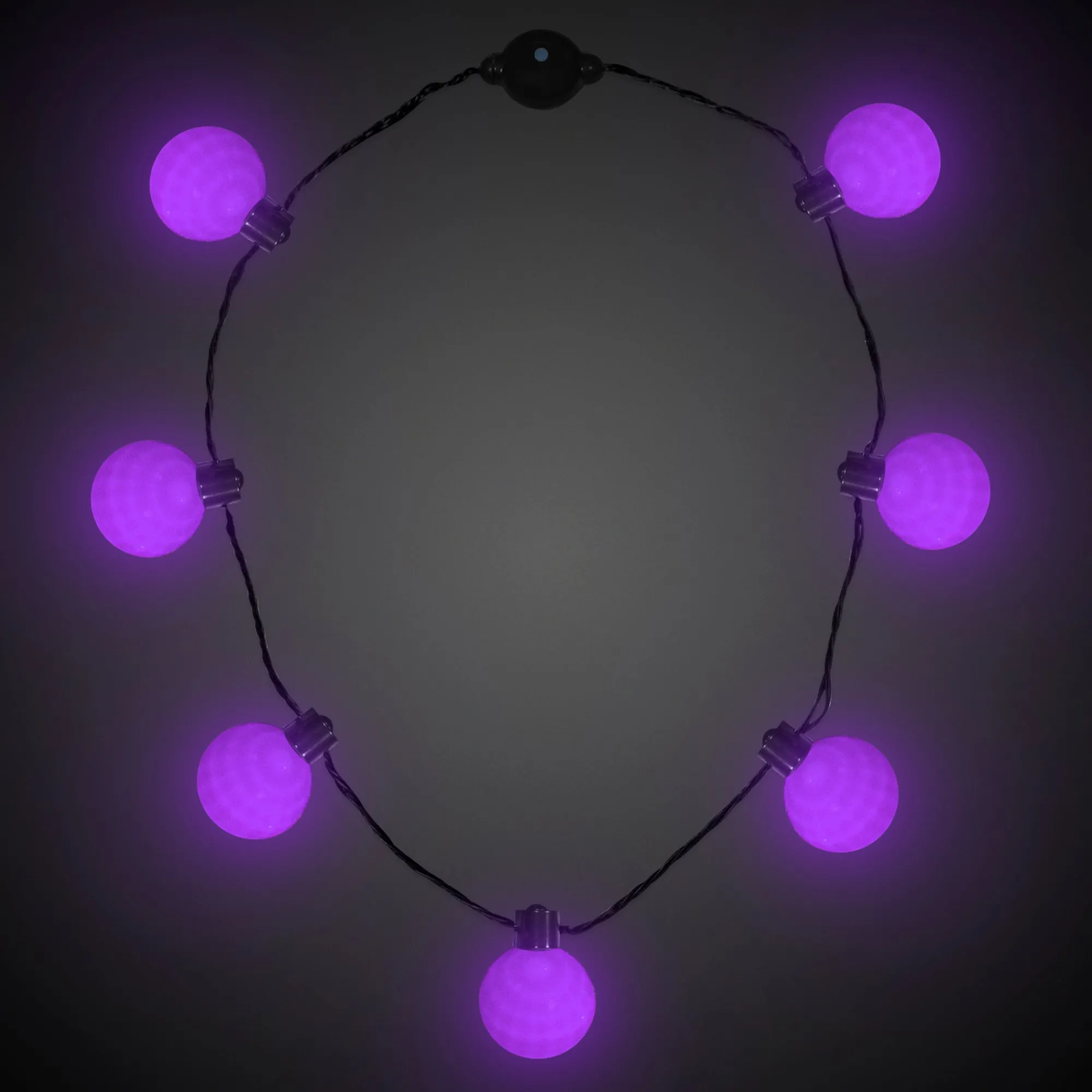 Hot Windy City Novelties LED Ball Necklace Purple