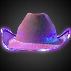 Hot Windy City Novelties LED Purple Iridescent Cowboy Hat