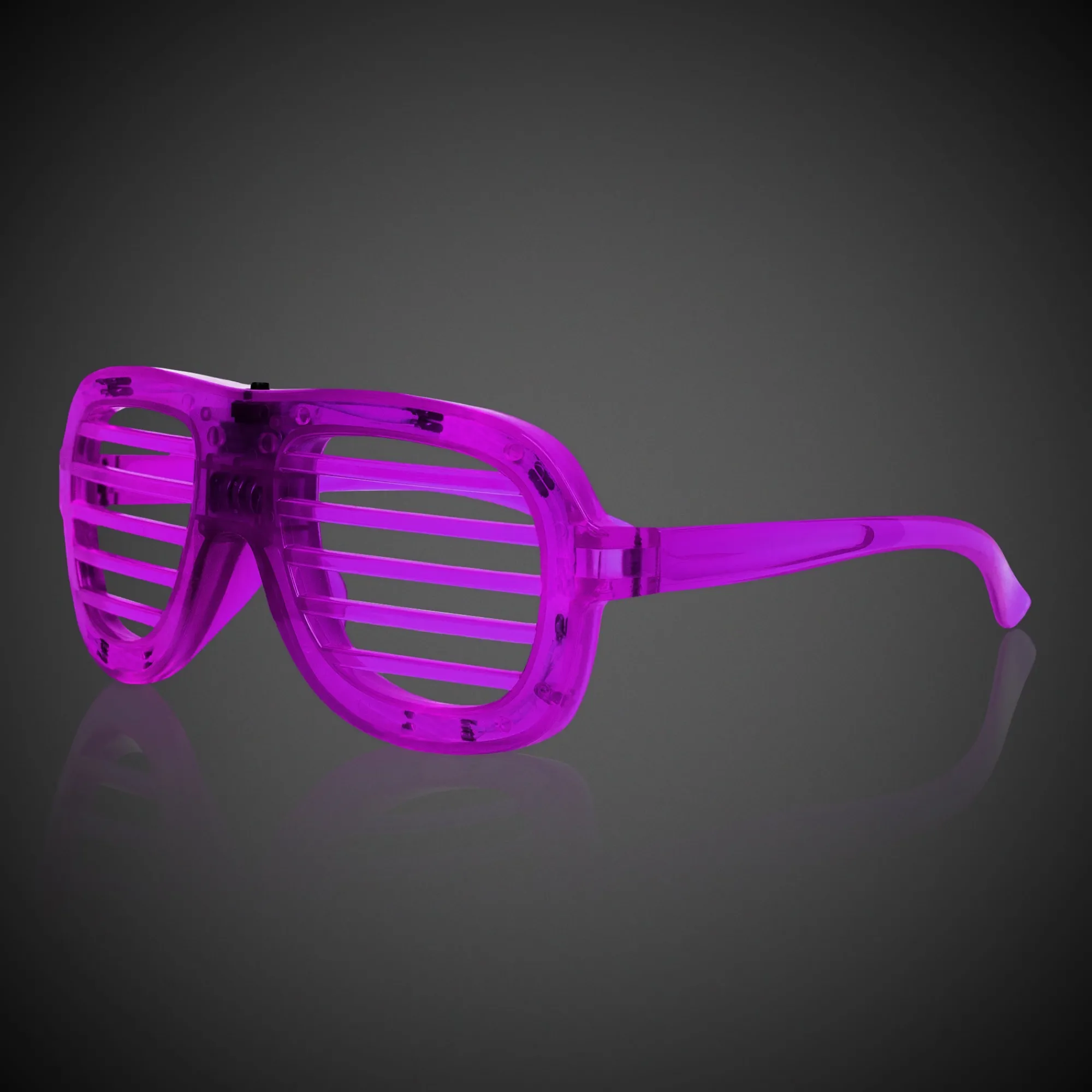 Discount Windy City Novelties LED Slotted Glasses Purple