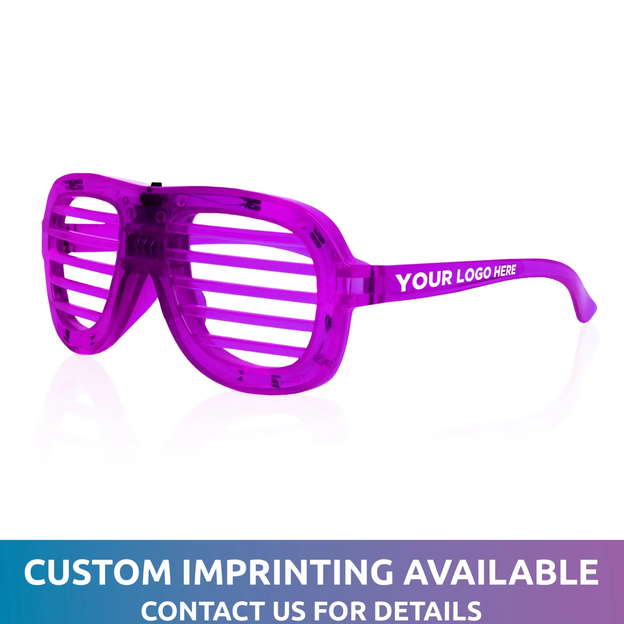 Discount Windy City Novelties LED Slotted Glasses Purple