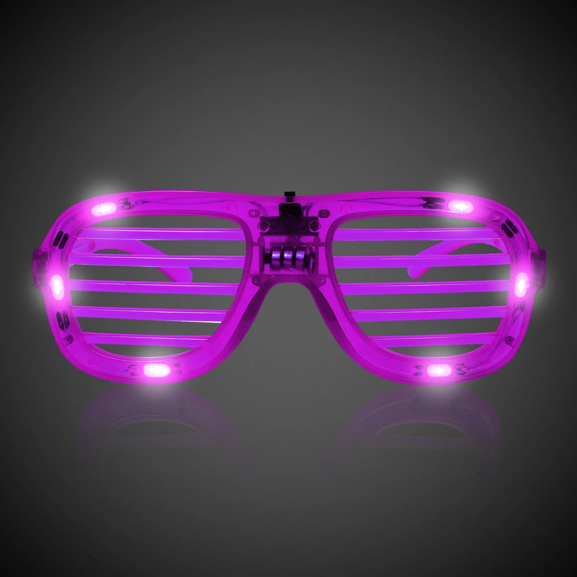 Discount Windy City Novelties LED Slotted Glasses Purple