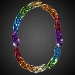 Discount Windy City Novelties LED Chain Link Necklace Rainbow
