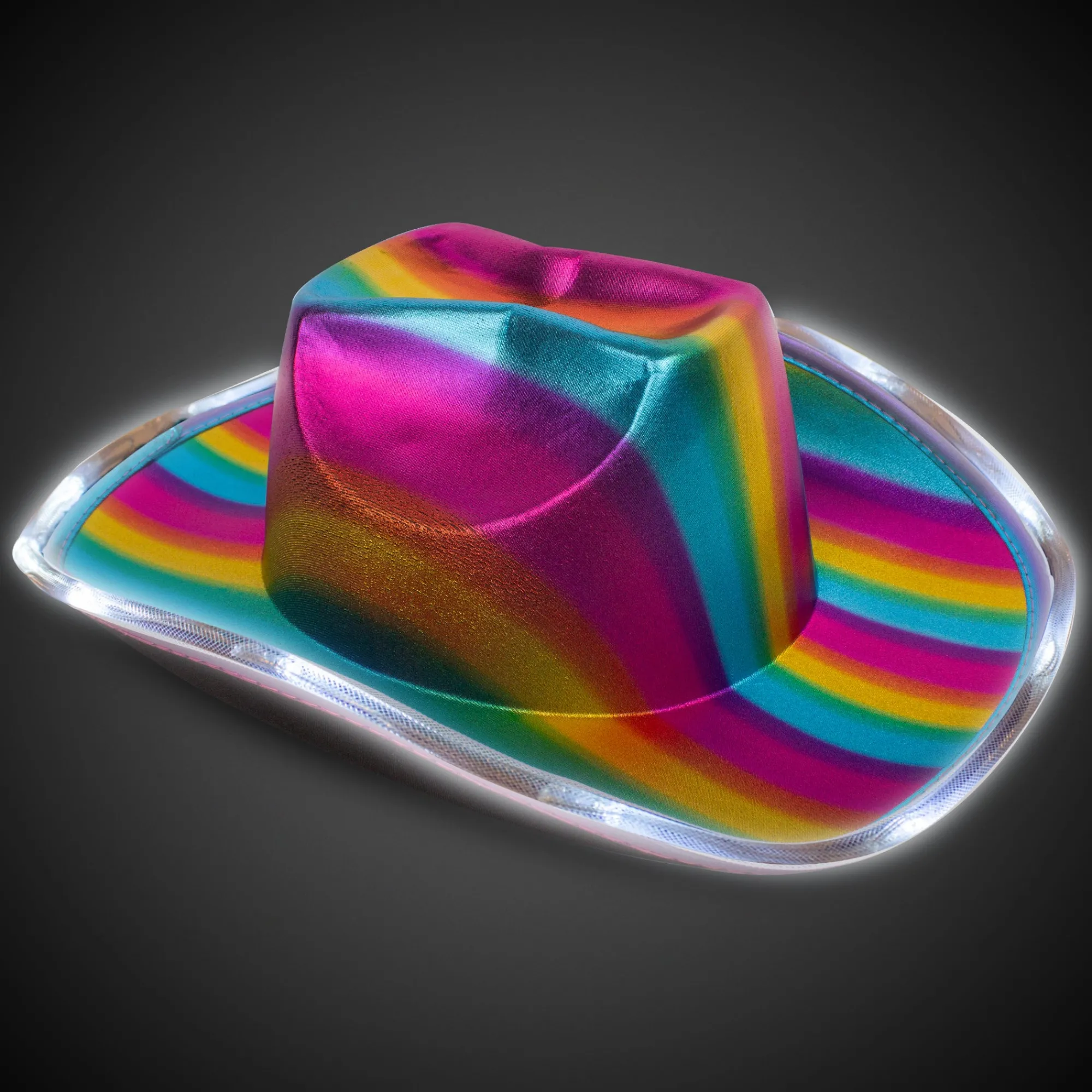 Outlet Windy City Novelties LED Rainbow Cowboy Hat