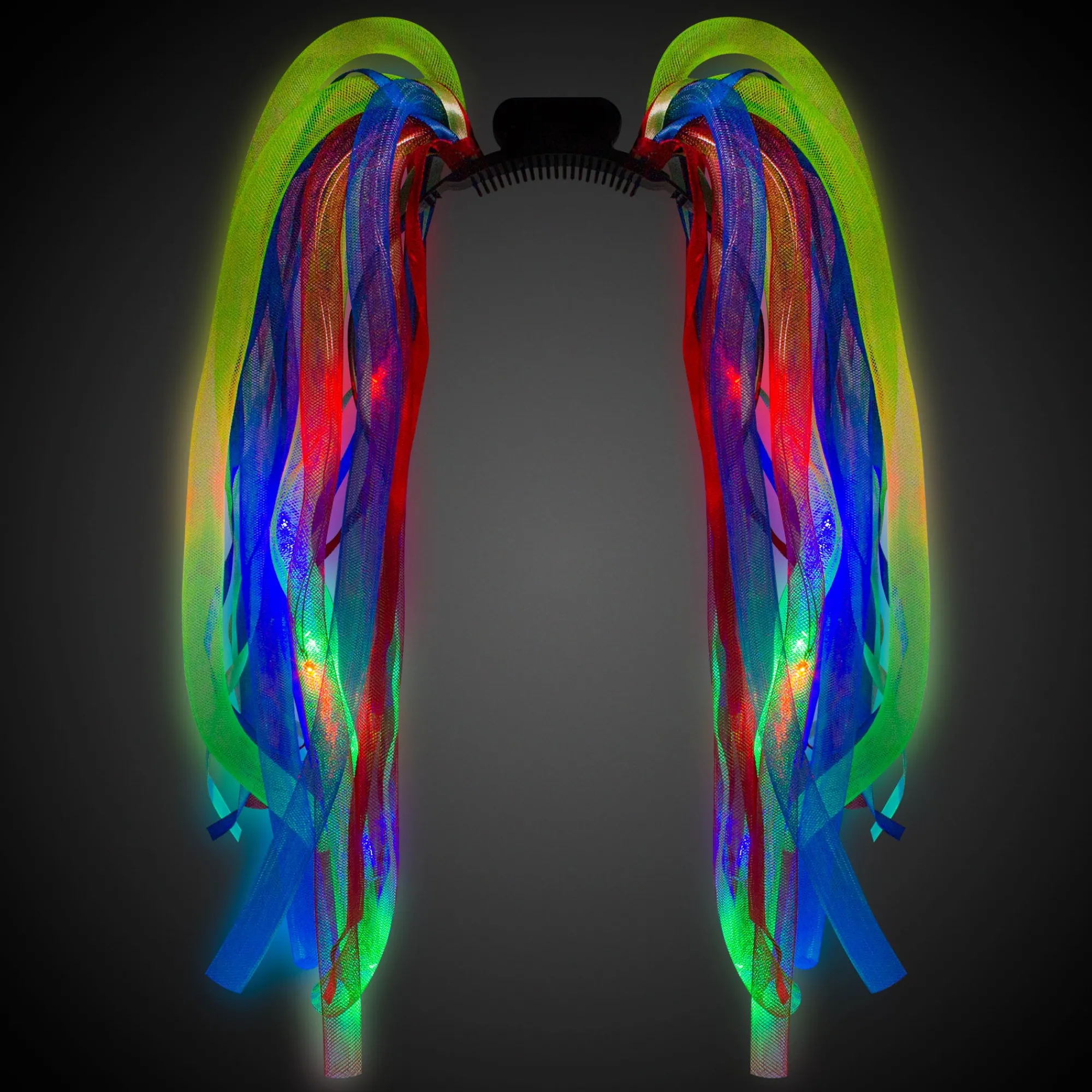 Hot Windy City Novelties LED Rainbow Dreads Headband