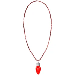 Hot Windy City Novelties LED Red Bulb Bead Necklace