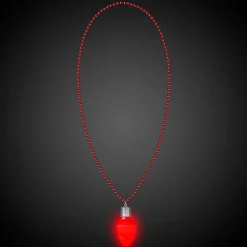 Hot Windy City Novelties LED Red Bulb Bead Necklace
