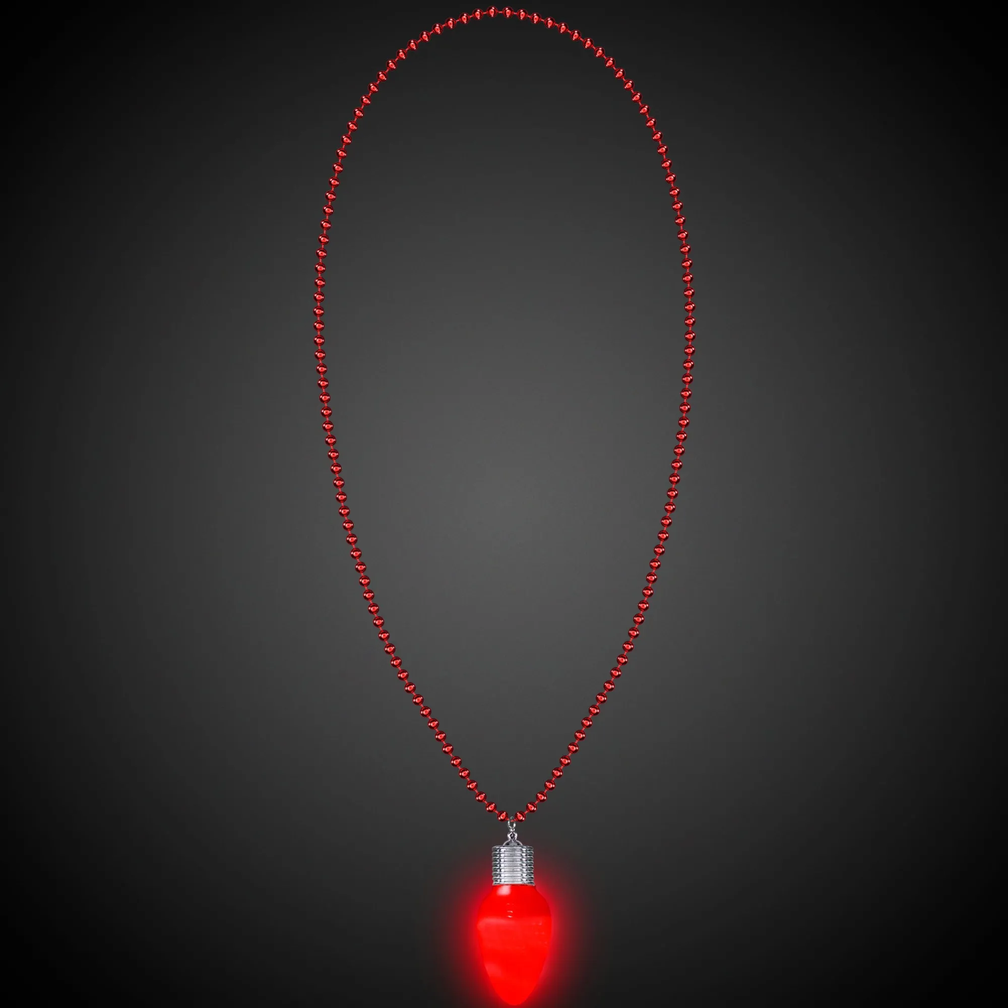 Hot Windy City Novelties LED Red Bulb Bead Necklace