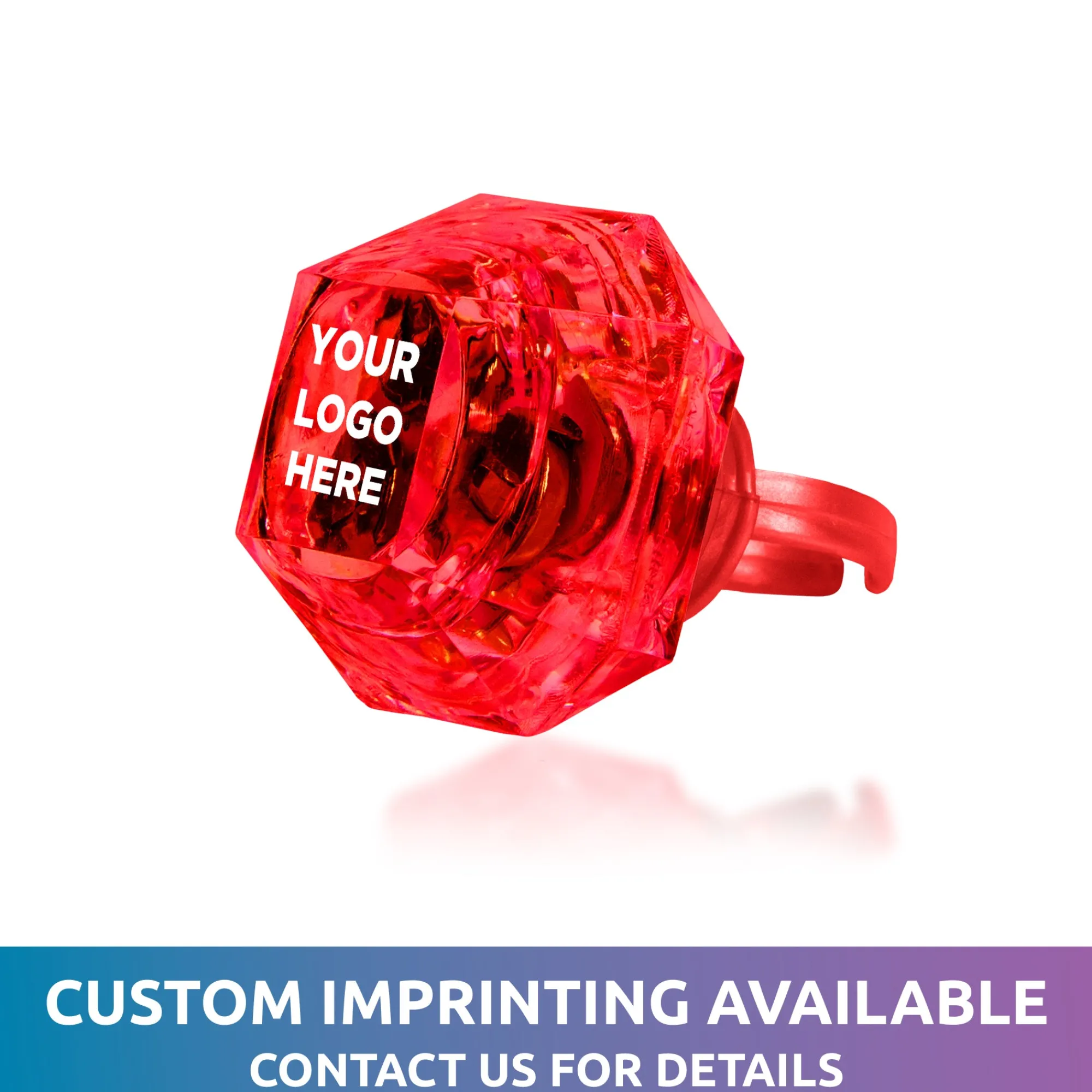 Clearance Windy City Novelties LED Diamond Ring Red