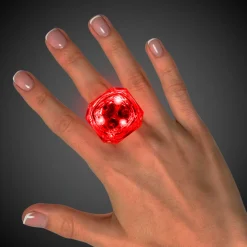 Clearance Windy City Novelties LED Diamond Ring Red
