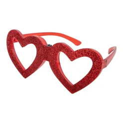 Online Windy City Novelties LED Heart Glitter Glasses Red