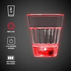 Best Windy City Novelties LED 2 oz. Shot Glass Red