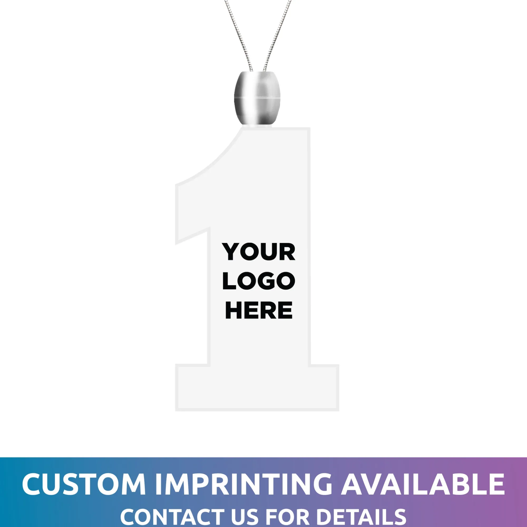 Windy City Novelties LED Red #1 Pendant Necklace