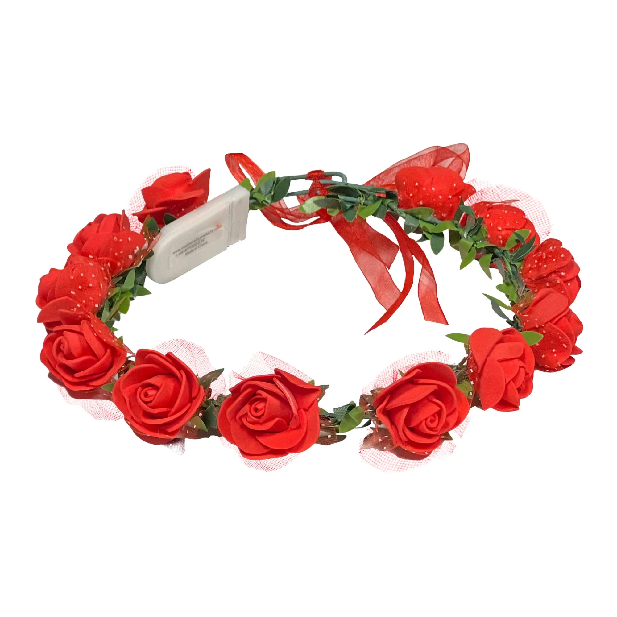 New Windy City Novelties LED Red Roses Halo Headband