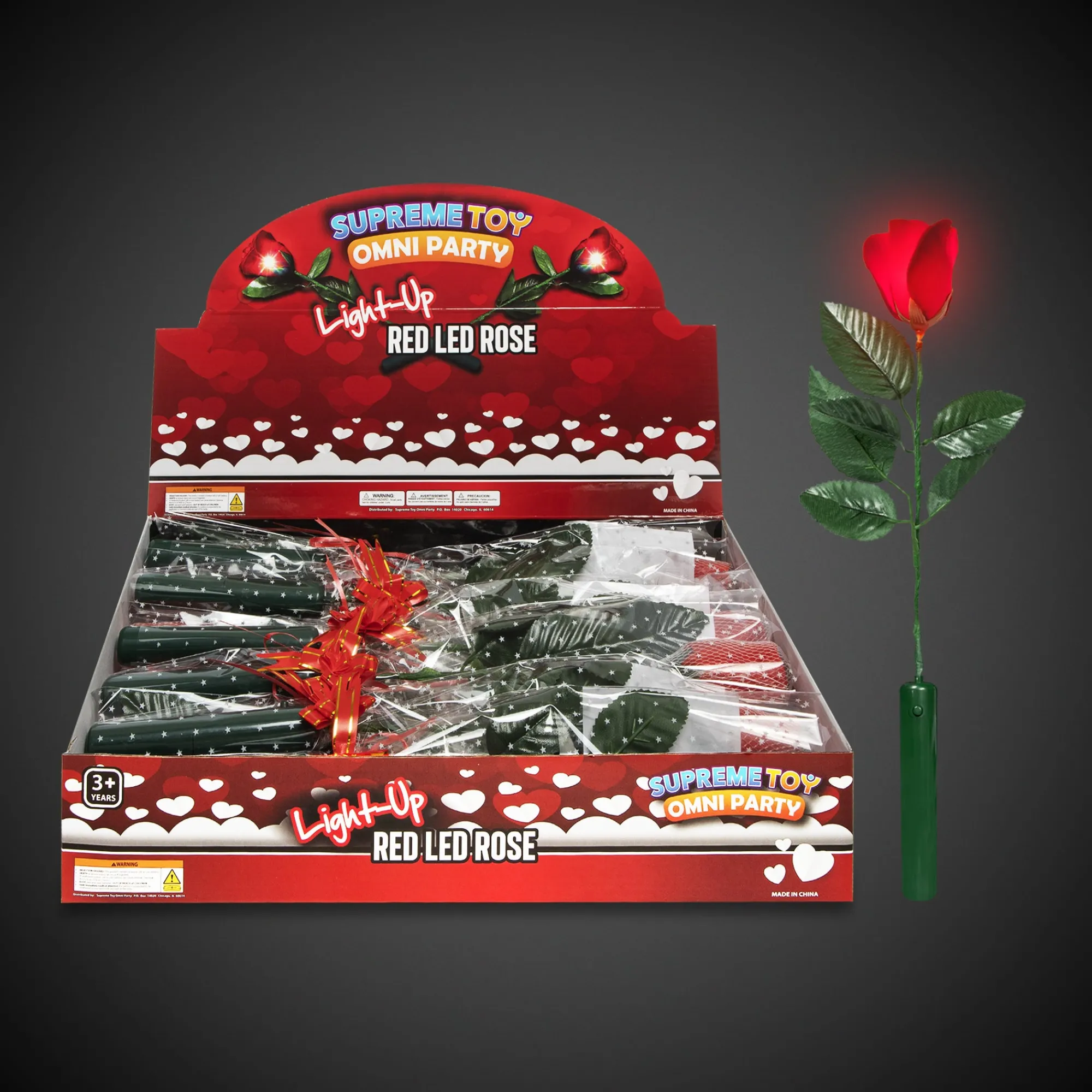 Discount Windy City Novelties LED Red Roses Retail Display