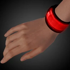 Hot Windy City Novelties LED Slap Bracelet Red