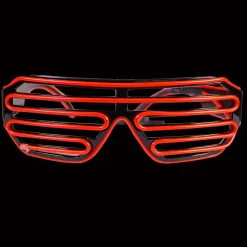 Sale Windy City Novelties LED Slotted EL Wire Eyeglasses Red