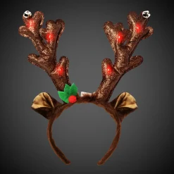 Clearance Windy City Novelties LED Reindeer Antlers Headbands Retail Display