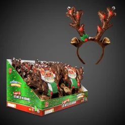 Clearance Windy City Novelties LED Reindeer Antlers Headbands Retail Display