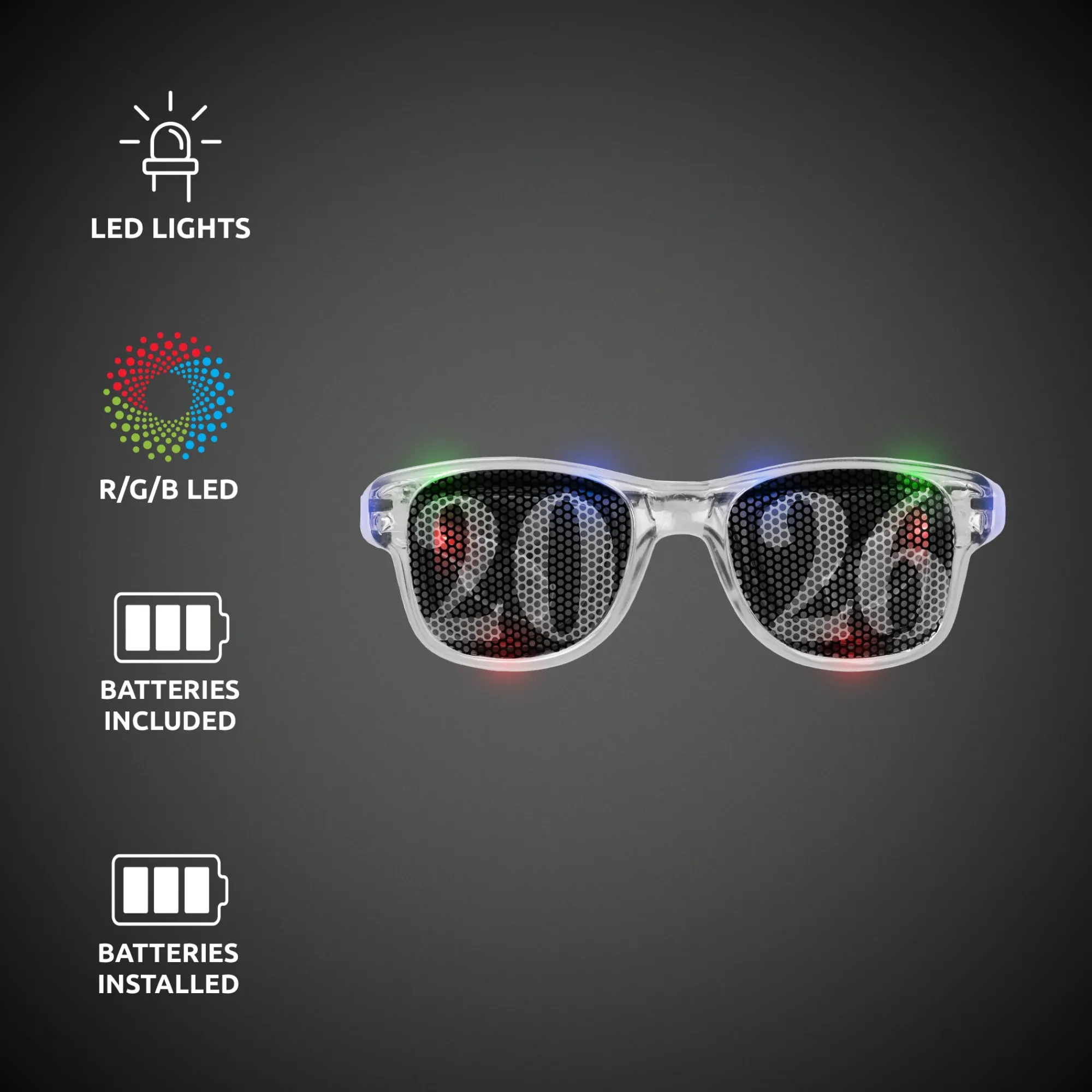 Best Windy City Novelties LED 2026 Retro Sunglasses