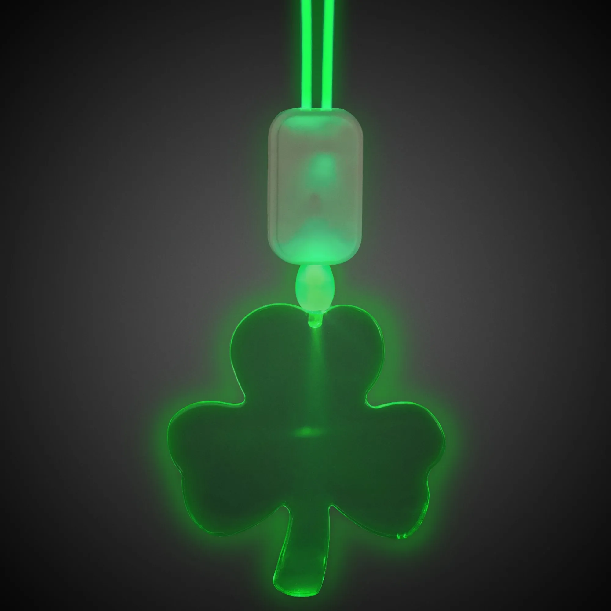 Clearance Windy City Novelties LED Shamrock Pendant Necklace