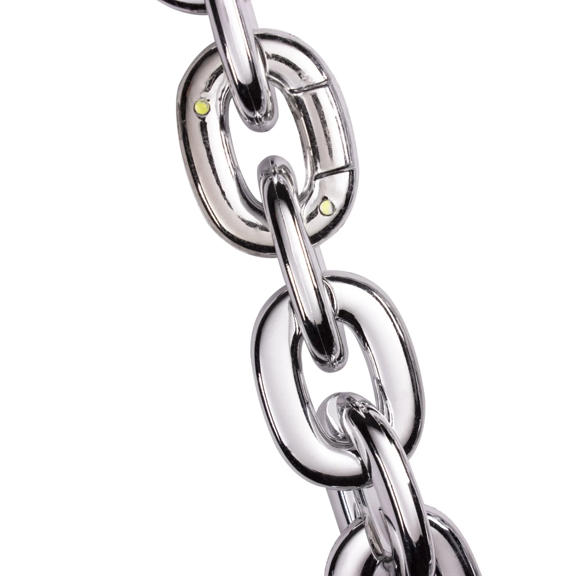 Hot Windy City Novelties LED Chain Link Necklace Silver