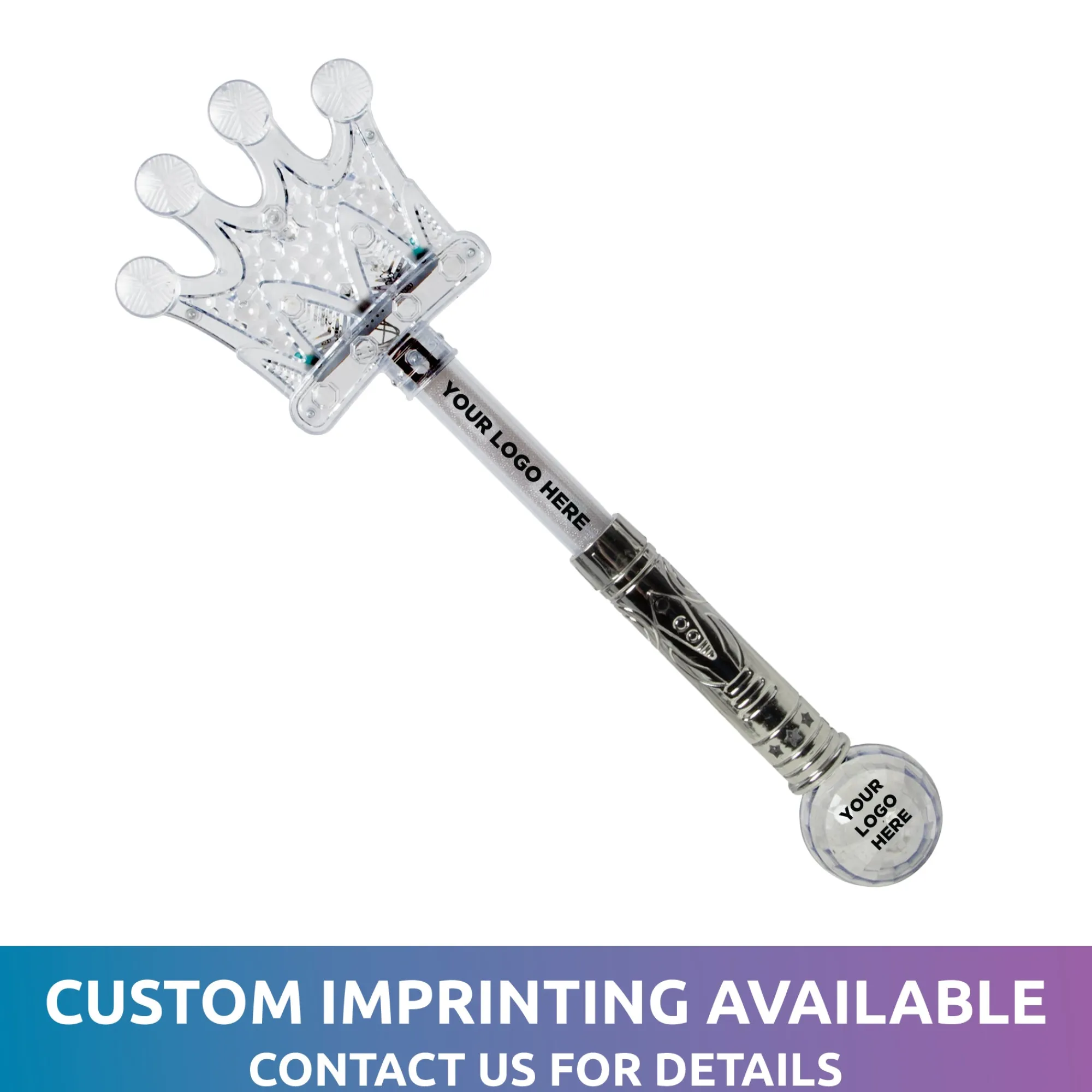 Sale Windy City Novelties LED Silver Crown Wand