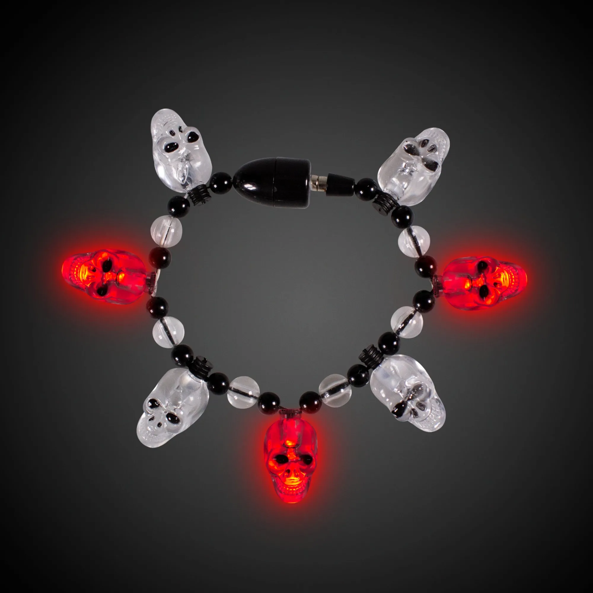 Windy City Novelties LED Skull Bead Bracelet