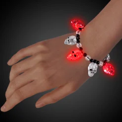 Windy City Novelties LED Skull Bead Bracelet