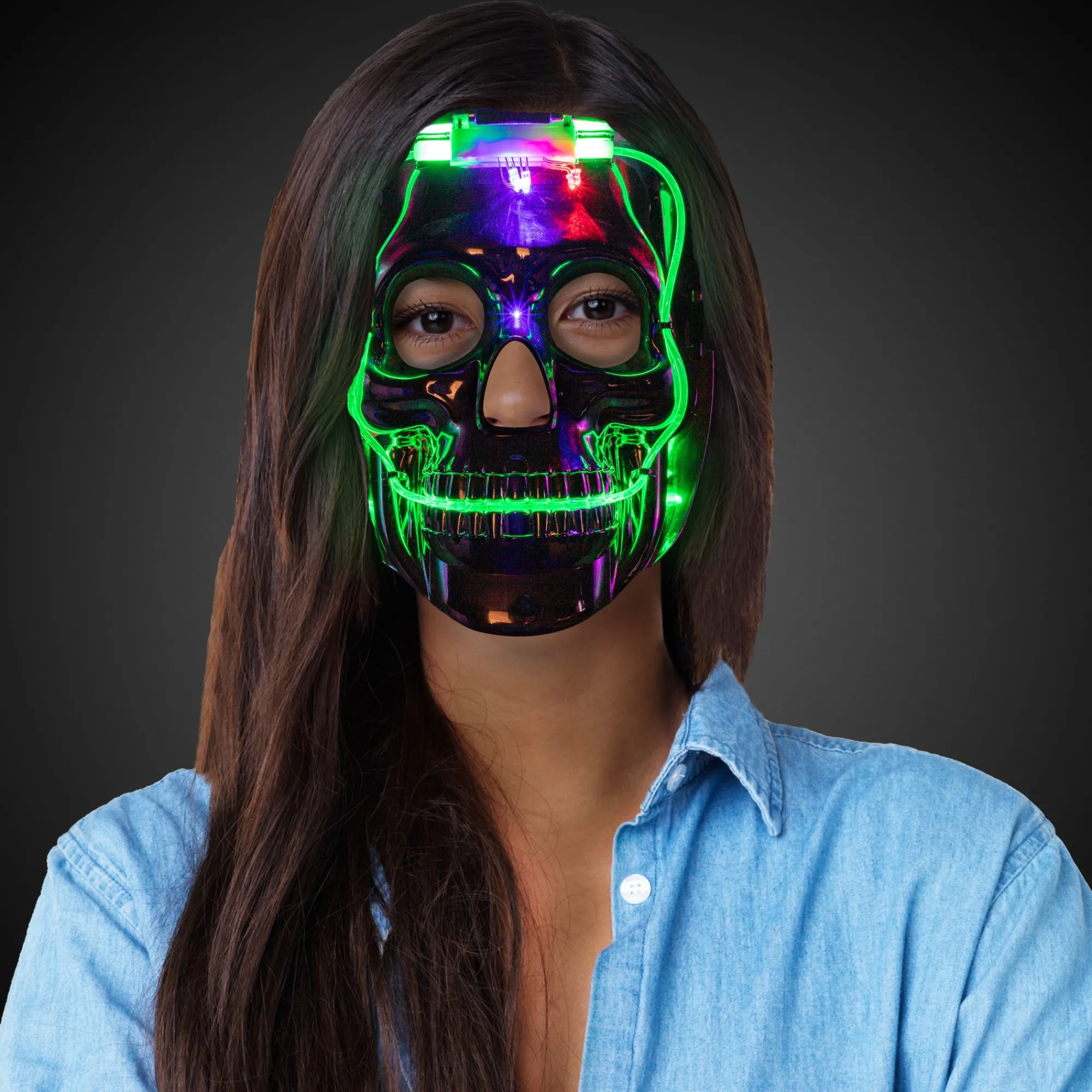 Clearance Windy City Novelties LED Skull Mask