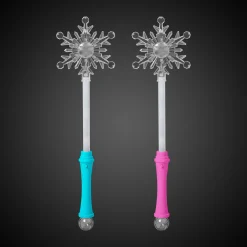 Outlet Windy City Novelties LED Snowflake Disco Ball 15" Wands Retail Display