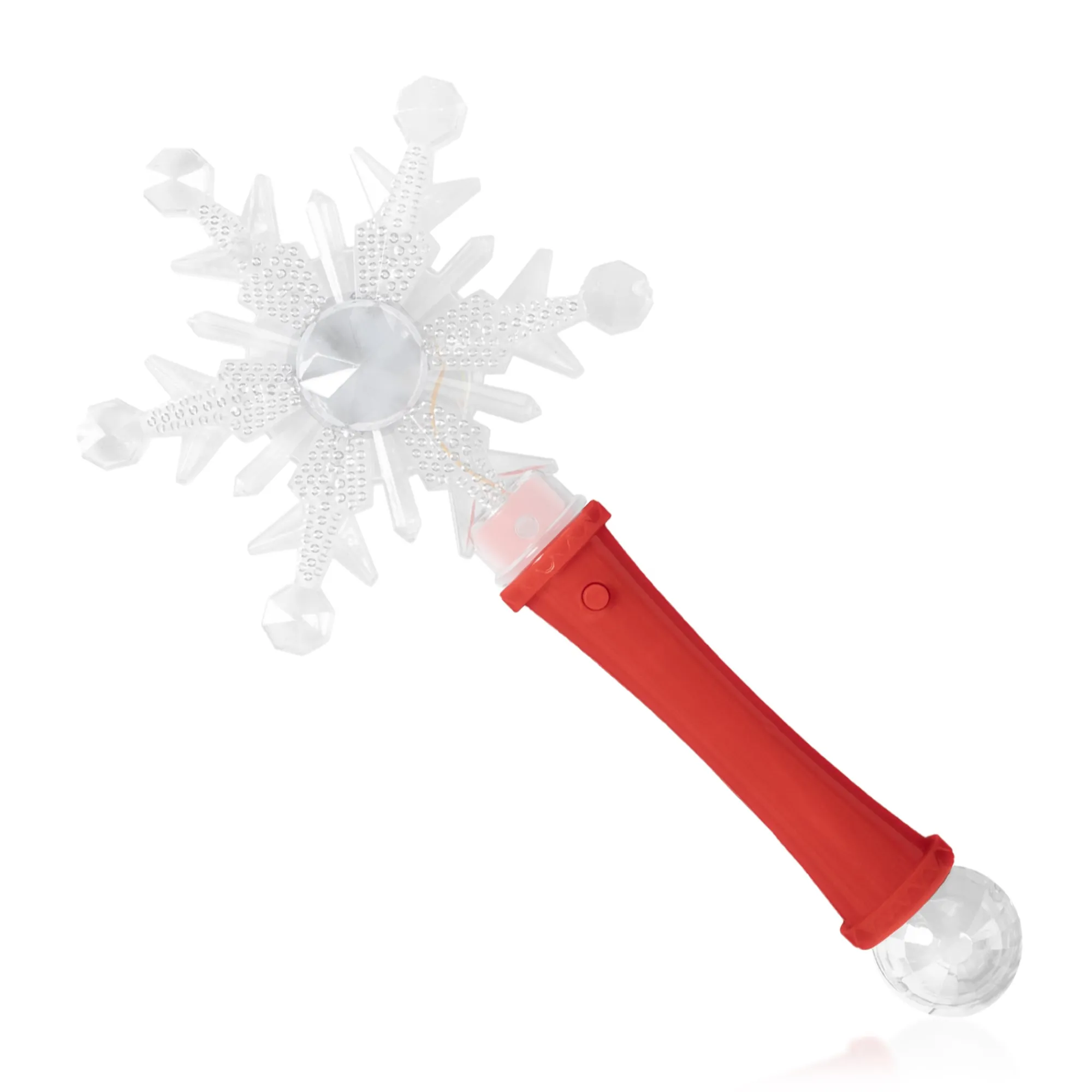 Hot Windy City Novelties LED Snowflake Disco Ball 10" Wands Retail Display