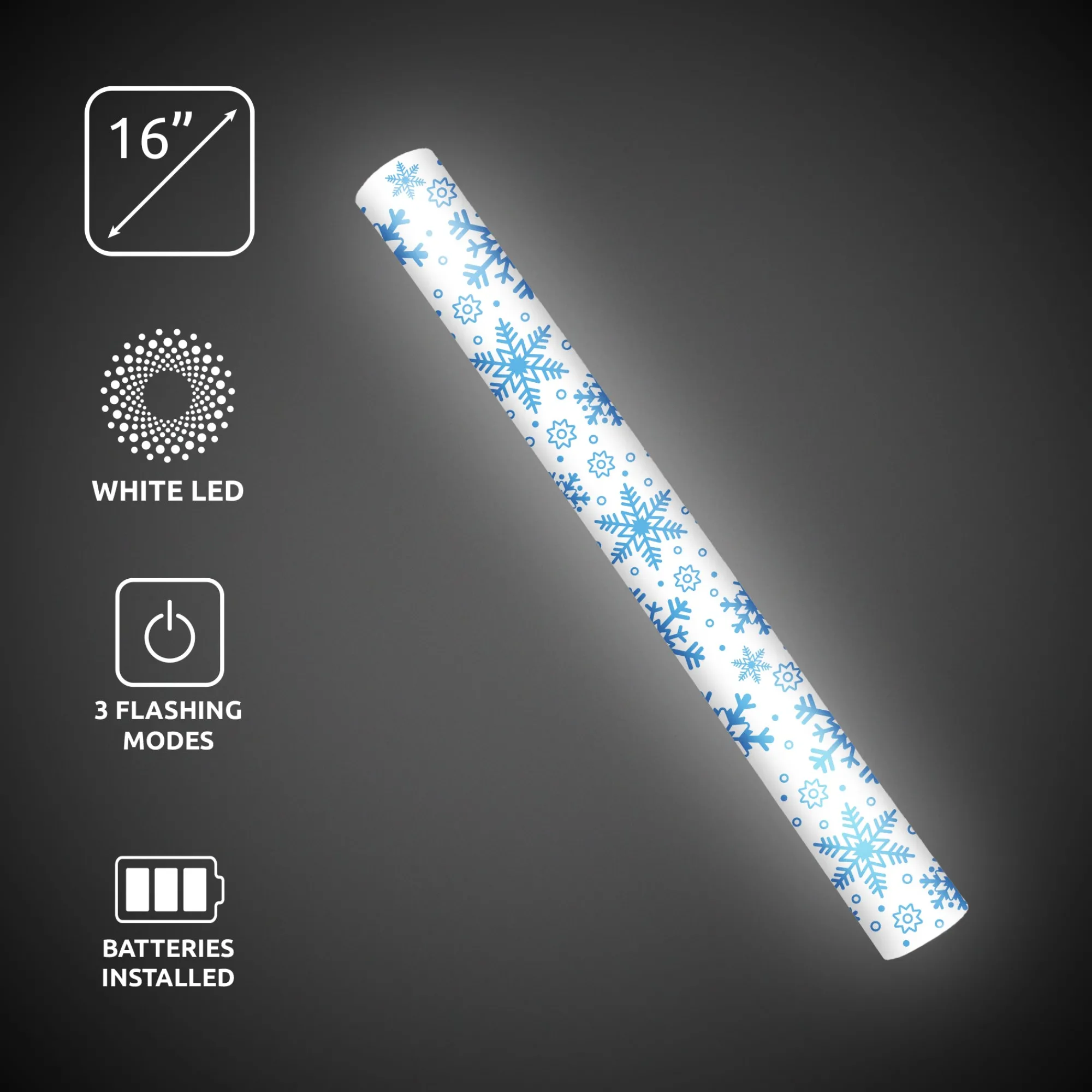 Clearance Windy City Novelties LED Snowflake Foam Lumiton