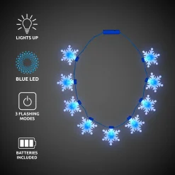 Online Windy City Novelties LED Snowflake Necklaces Retail Display