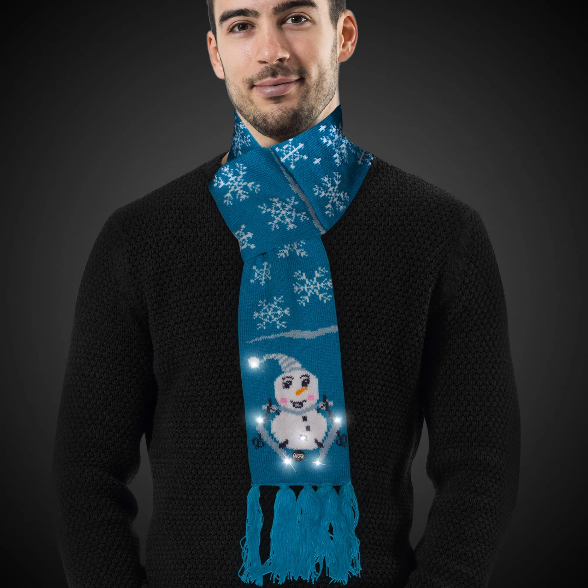 Clearance Windy City Novelties LED Snowflake Scarf