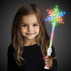 Hot Windy City Novelties LED Snowflake Wands Retail Display