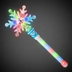 New Windy City Novelties LED Snowflake Wand with Light-Up Handle