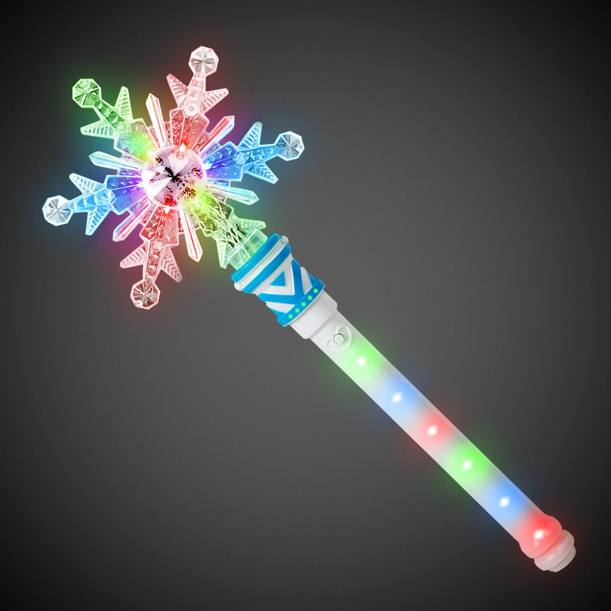 New Windy City Novelties LED Snowflake Wand with Light-Up Handle