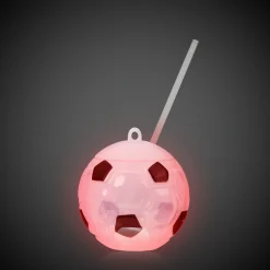 Discount Windy City Novelties LED Soccer Ball Cup with Straw