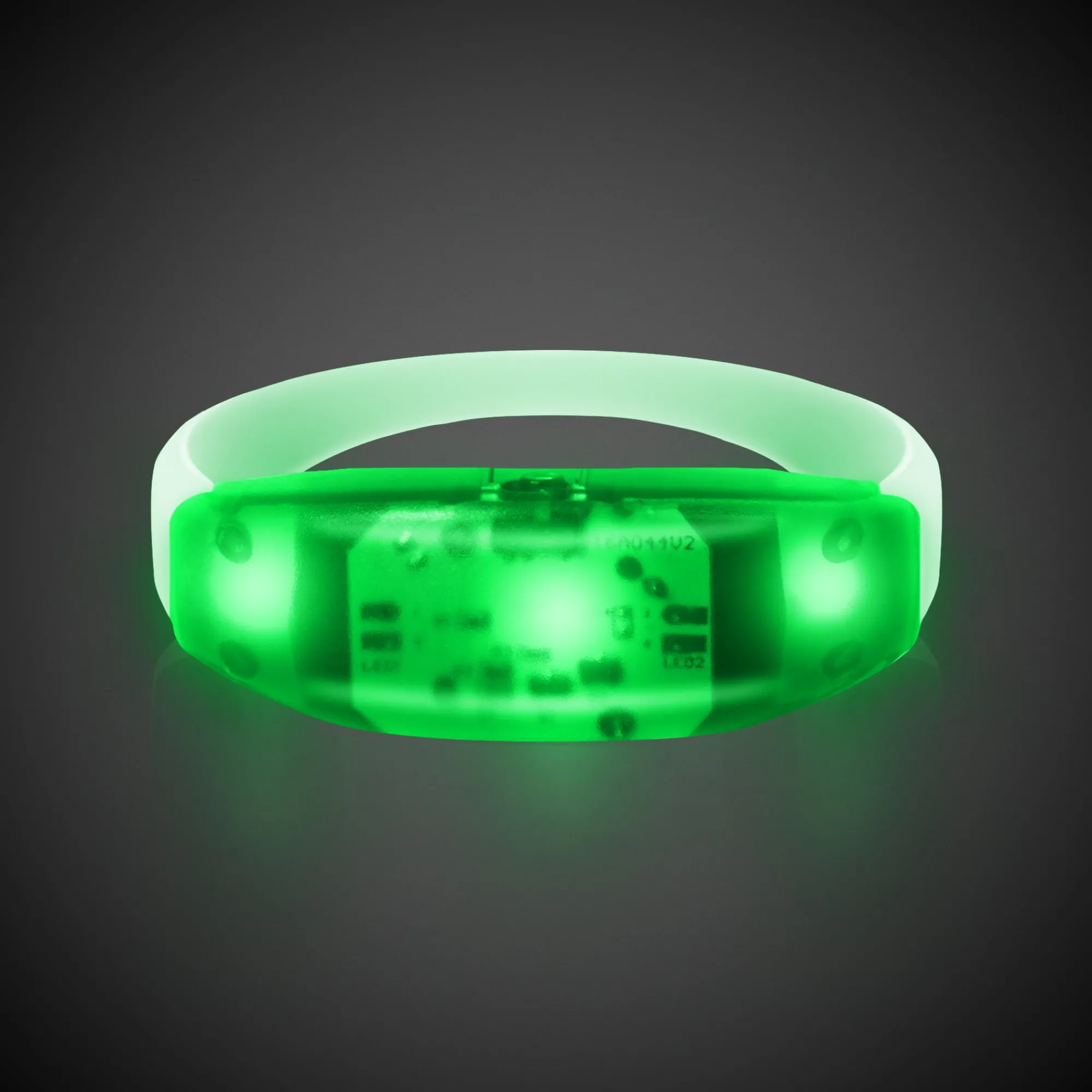 Outlet Windy City Novelties LED Sound-Activated Stretchy Bracelet Green