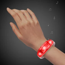New Windy City Novelties LED Sound-Activated Stretchy Bracelet Red