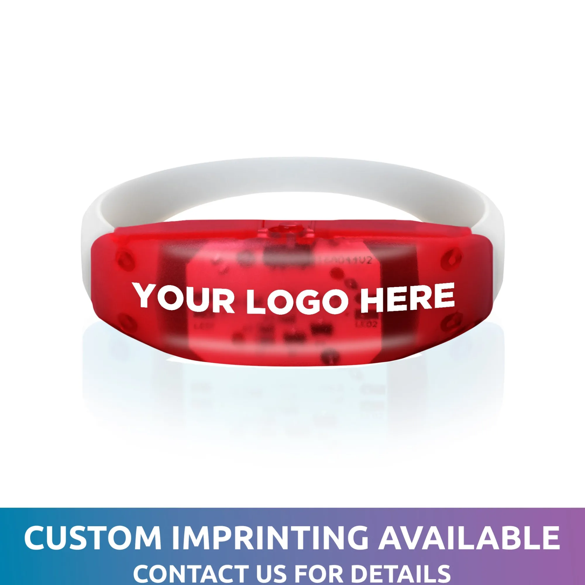New Windy City Novelties LED Sound-Activated Stretchy Bracelet Red