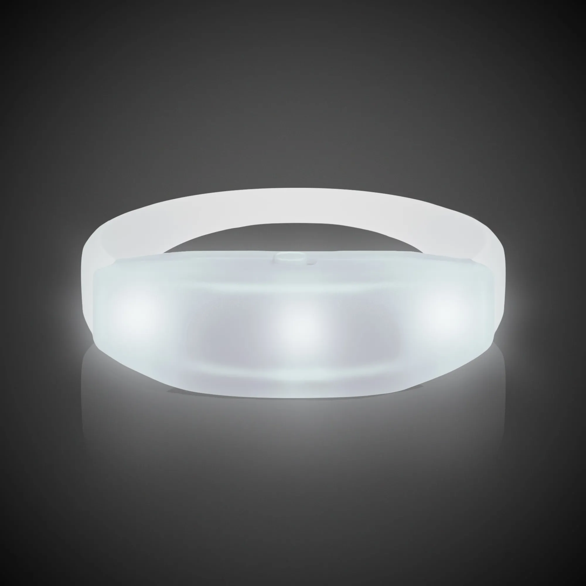Discount Windy City Novelties LED Sound-Activated Stretchy Bracelet White
