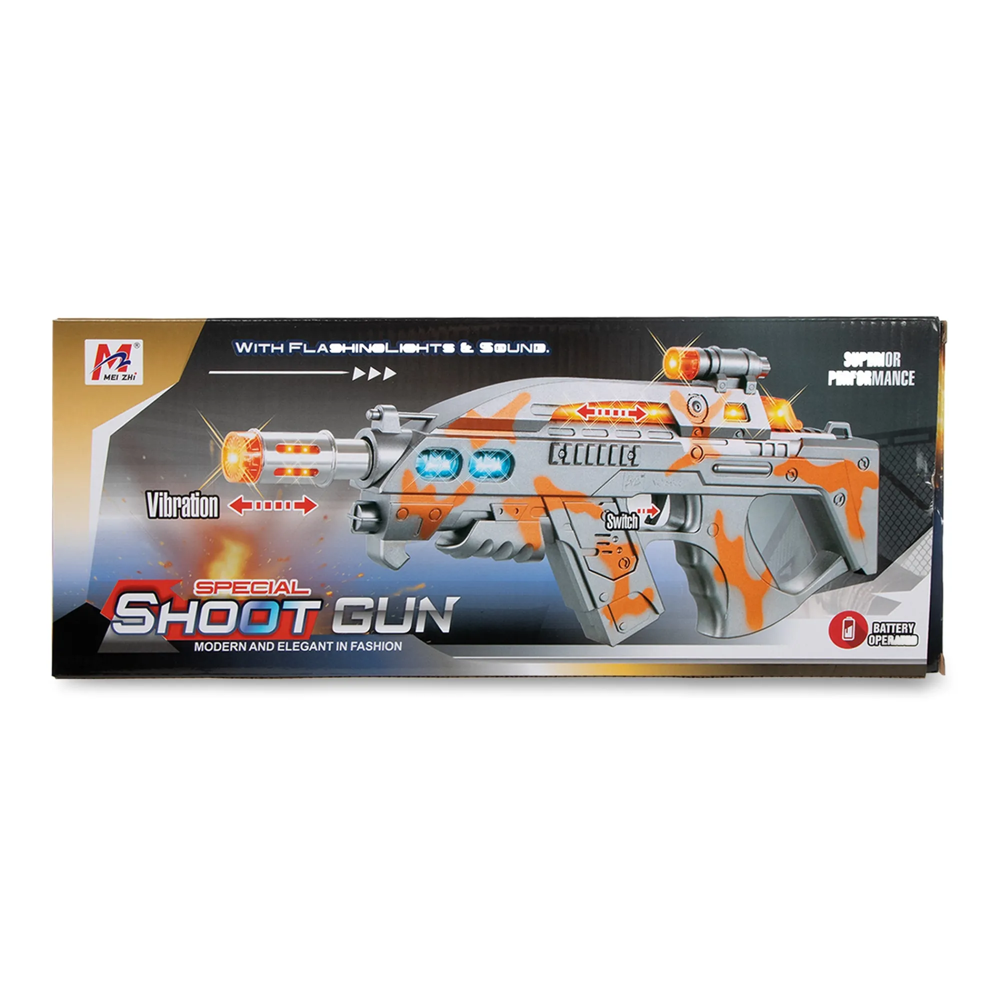 Outlet Windy City Novelties LED Special Forces P90 Gun with Sound