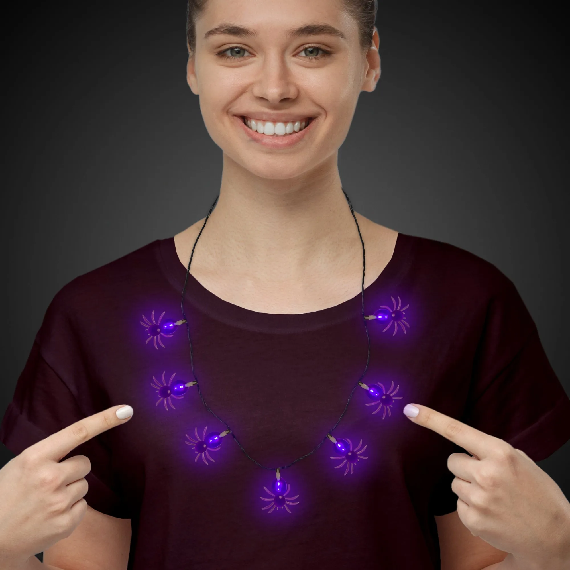 Hot Windy City Novelties LED Spider Necklace